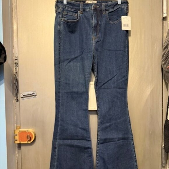 FREE PEOPLE - Just Float On Flare / Bell Bottom Jeans - 1970's blue indigo - Picture 10 of 14